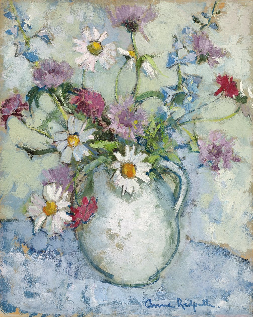 Flores de verano en una jarra de Anne Redpath
