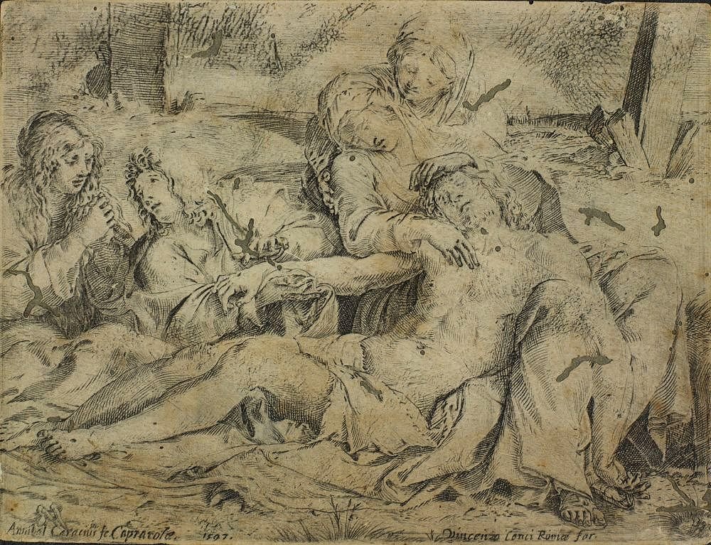 Piedad o Cristo de Caprarola de Annibale Carracci