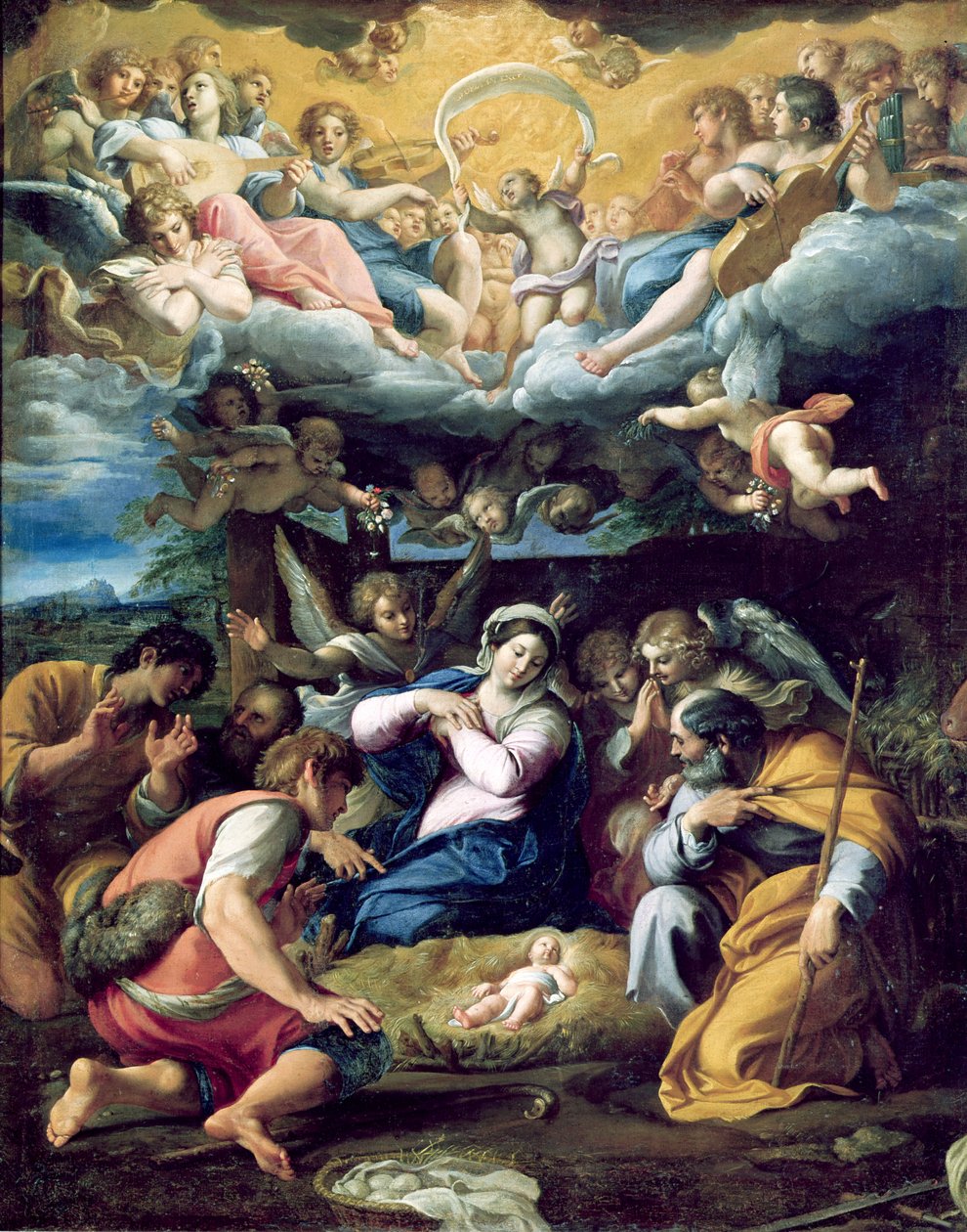 La Natividad, c.1596-98 de Annibale Carracci