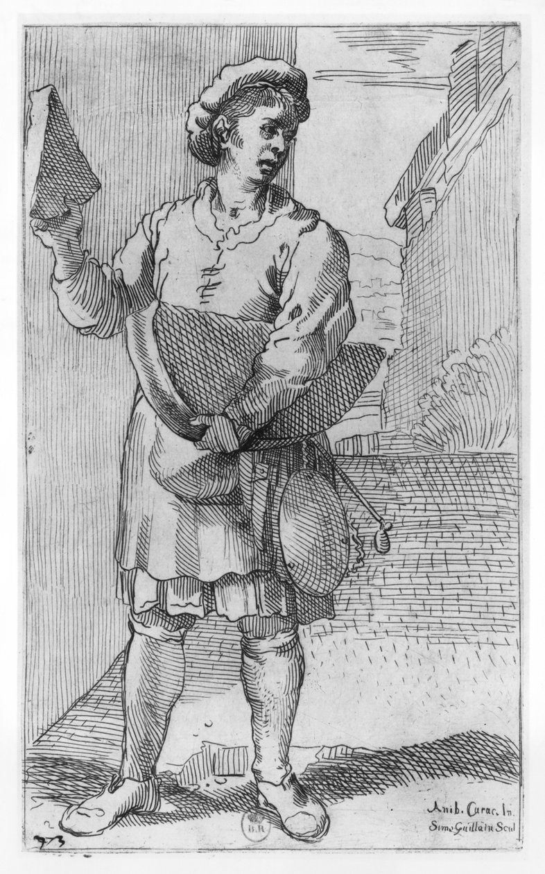 El vendedor de queso parmesano de Annibale Carracci