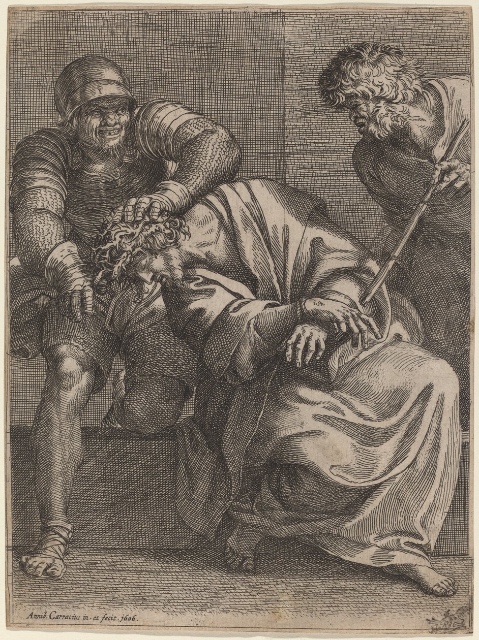 Cristo Coronado de Espinas de Annibale Carracci