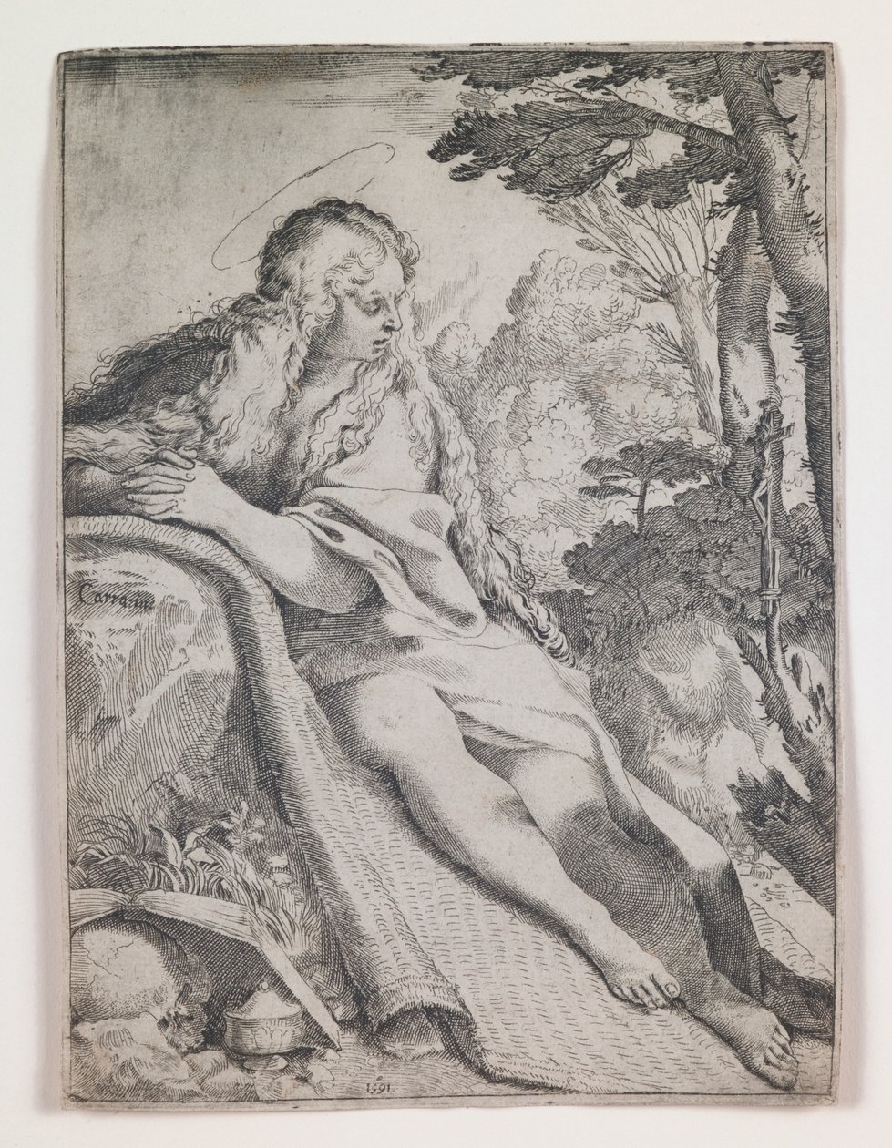María Magdalena en el desierto de Annibale Carracci