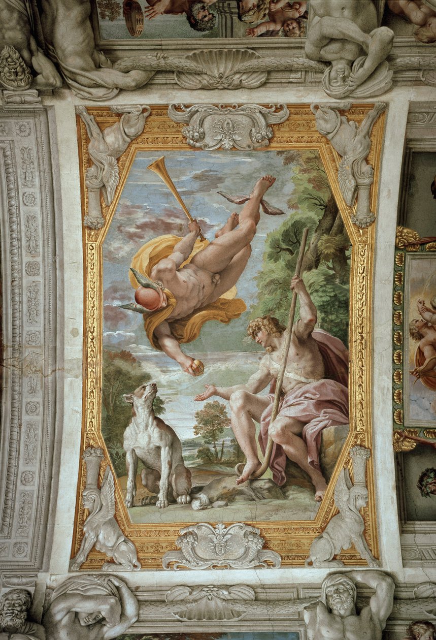 Mercurio y París de Annibale Carracci