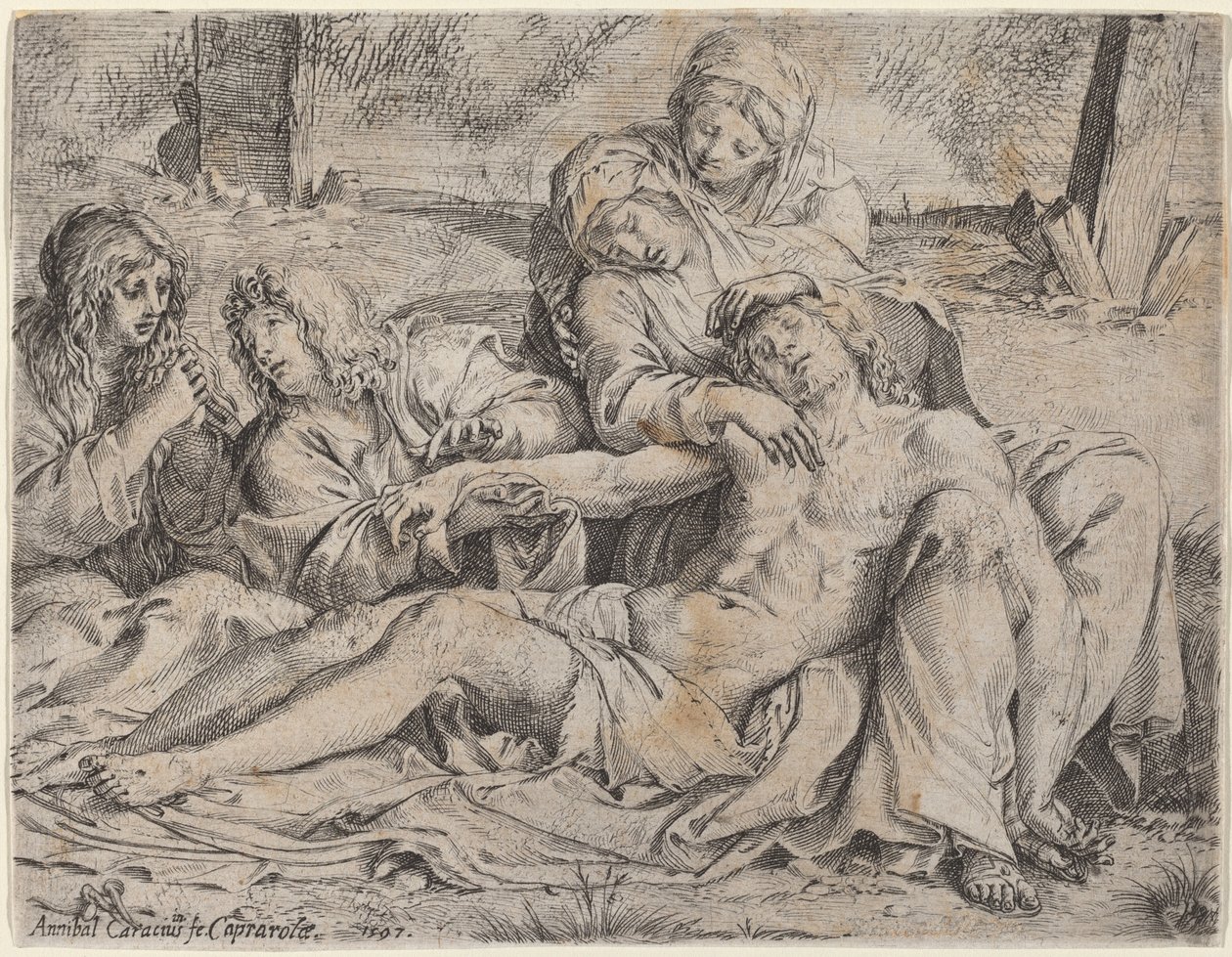 Piedad (el "Cristo de Caprarola") de Annibale Carracci