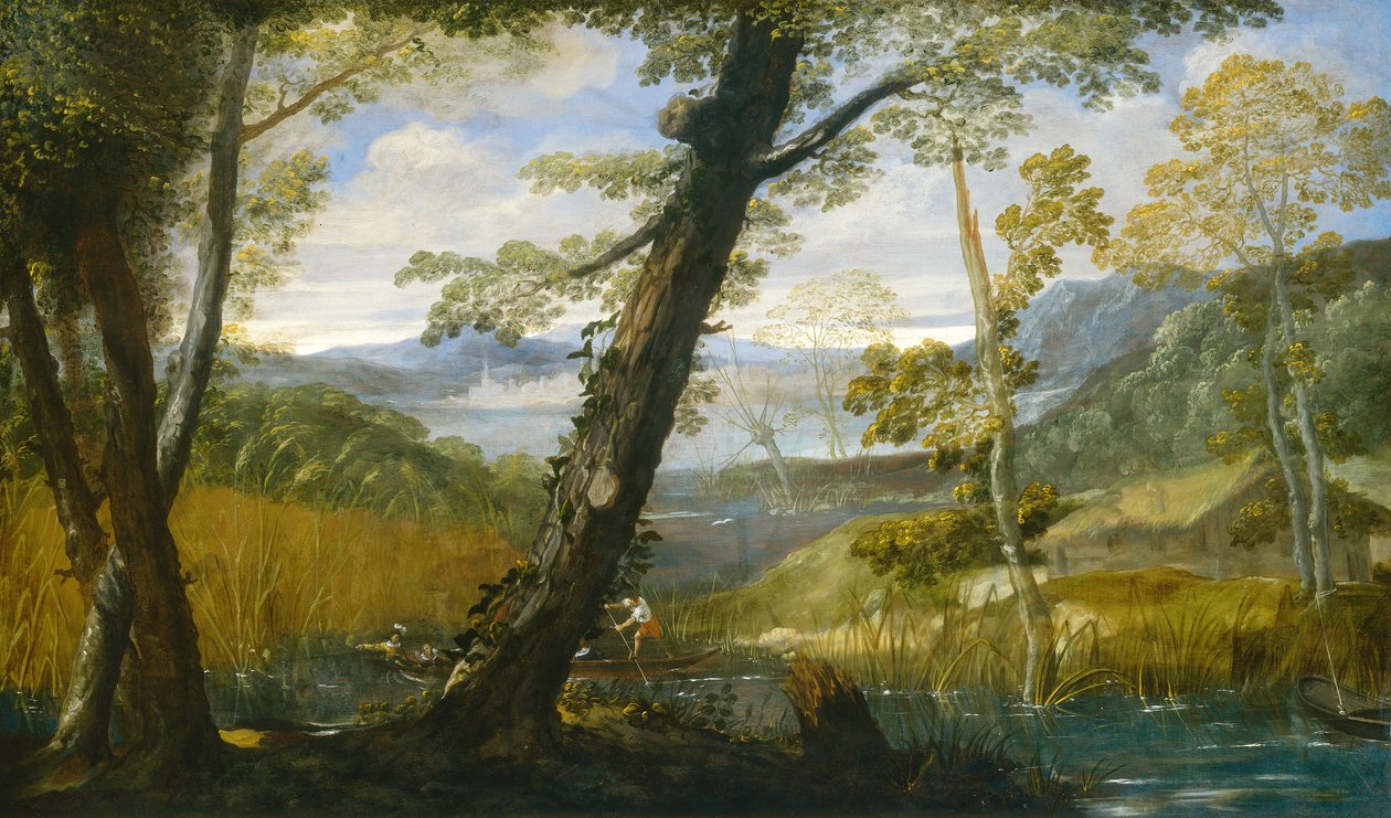 Paisaje Fluvial de Annibale Carracci