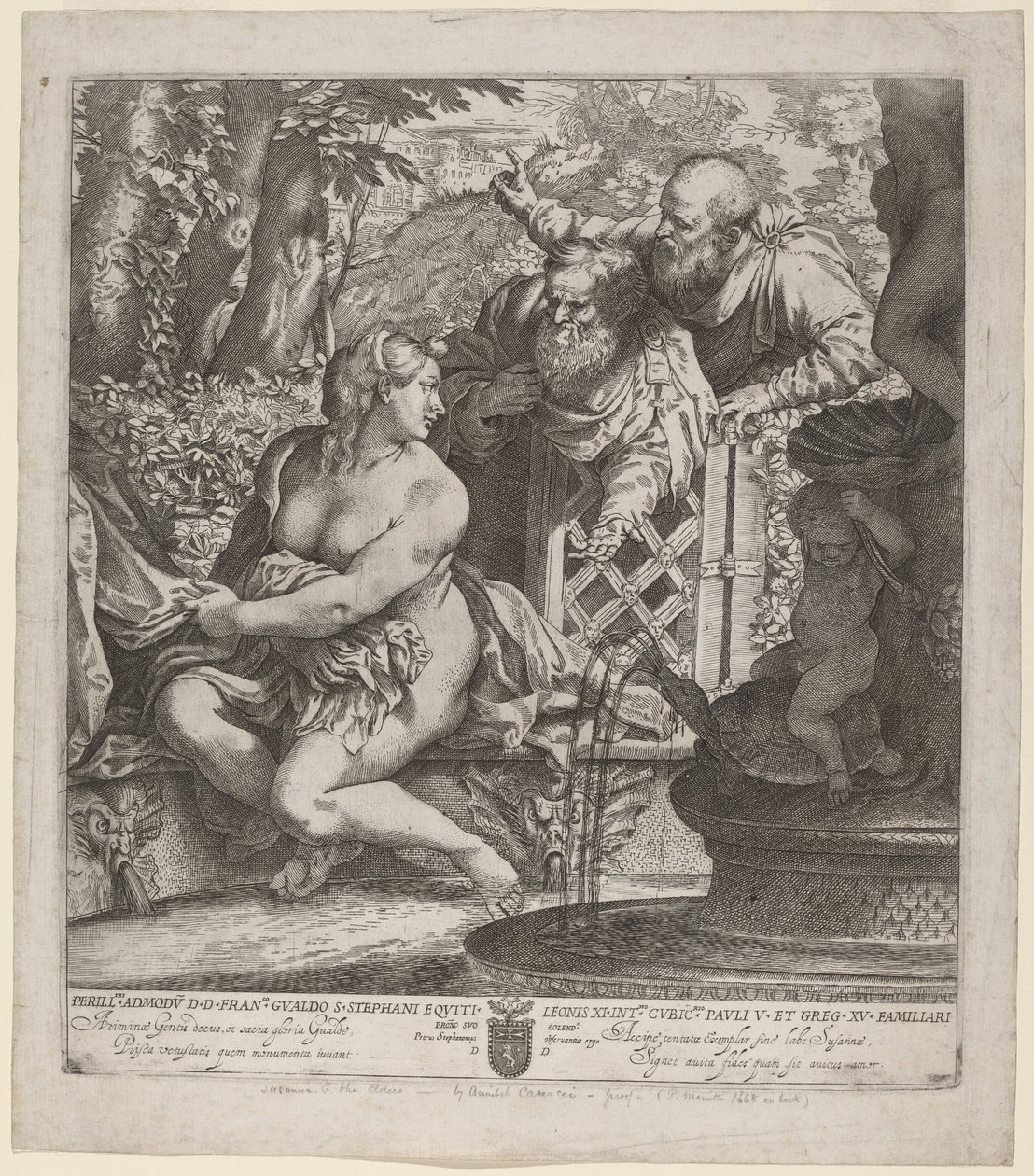 Susana y los ancianos de Annibale Carracci