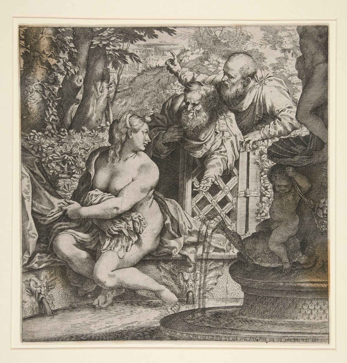 Susannah y las mayores de Annibale Carracci