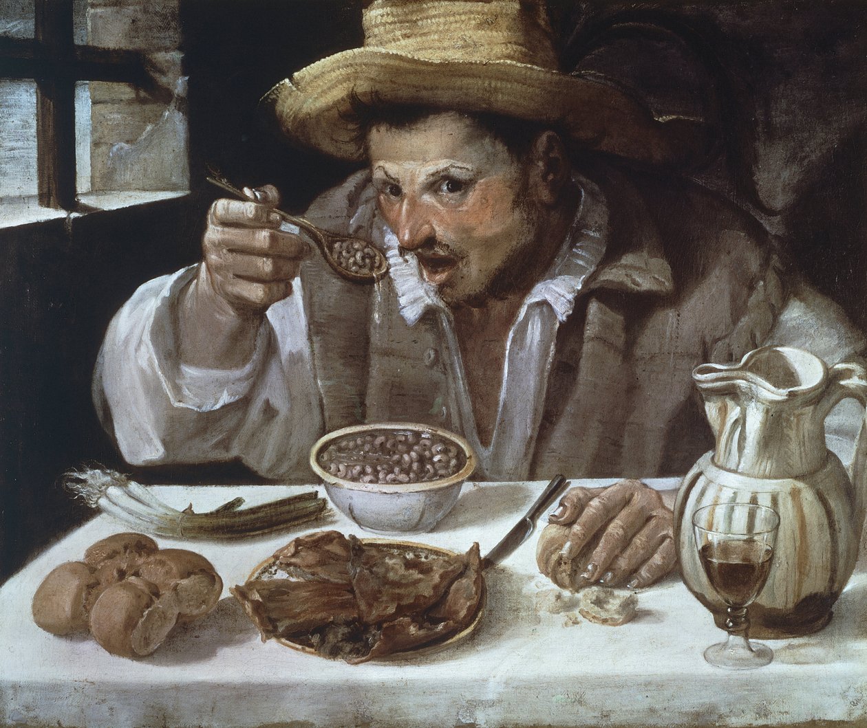 El comedor de judías, de Annibale Carracci (1560-1609) de Annibale Carracci