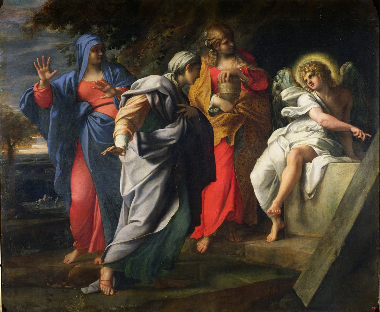 Las Santas Mujeres en la Tumba de Cristo, c.1597-8 de Annibale Carracci