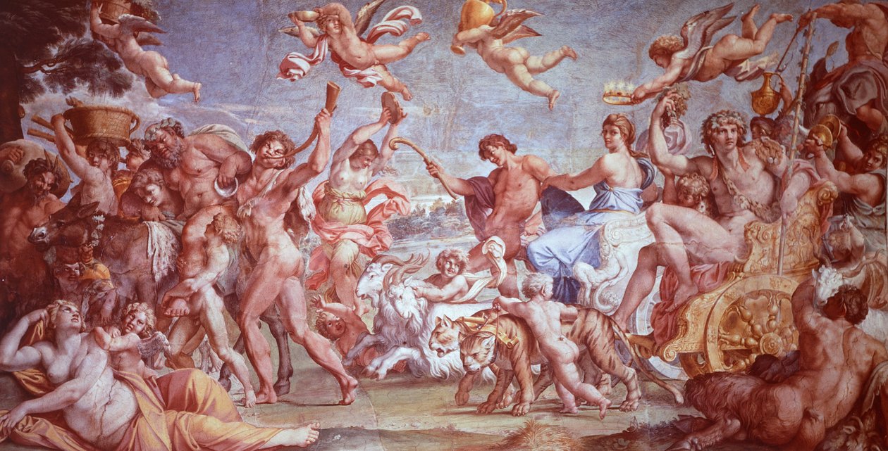 El Triunfo de Baco y Ariadna de Annibale Carracci