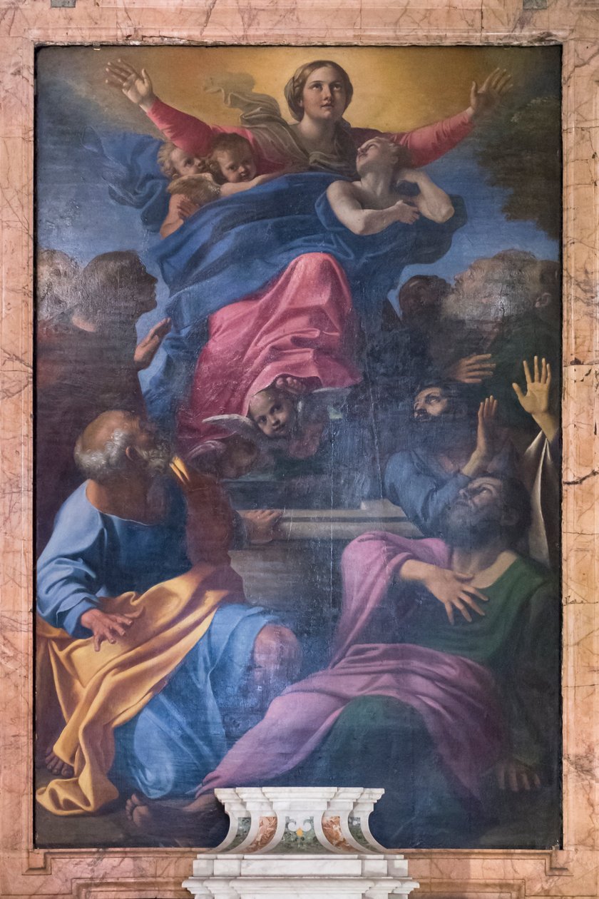 La asunción de la Virgen de Annibale Carracci