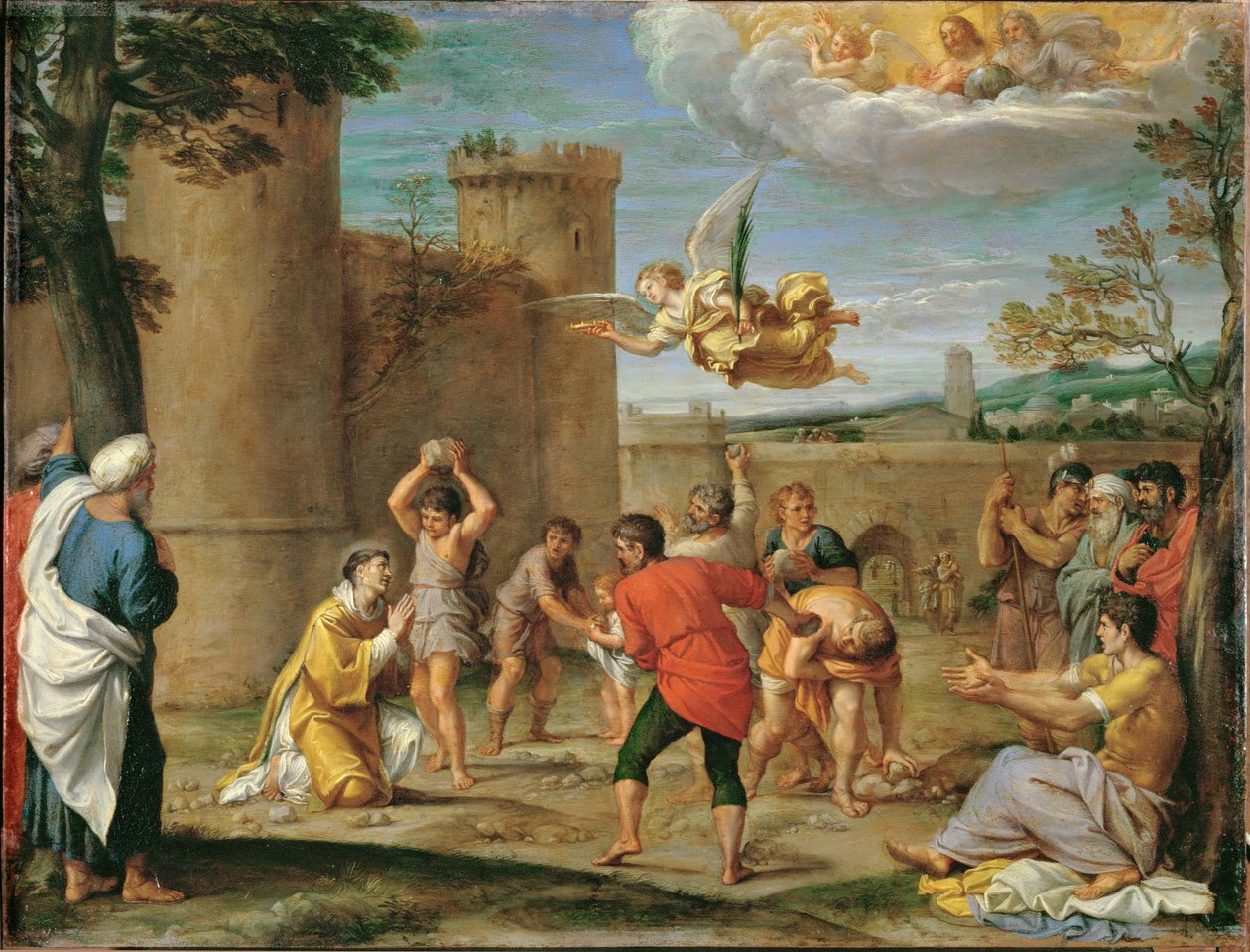La lapidación de San Esteban ... de Annibale Carracci