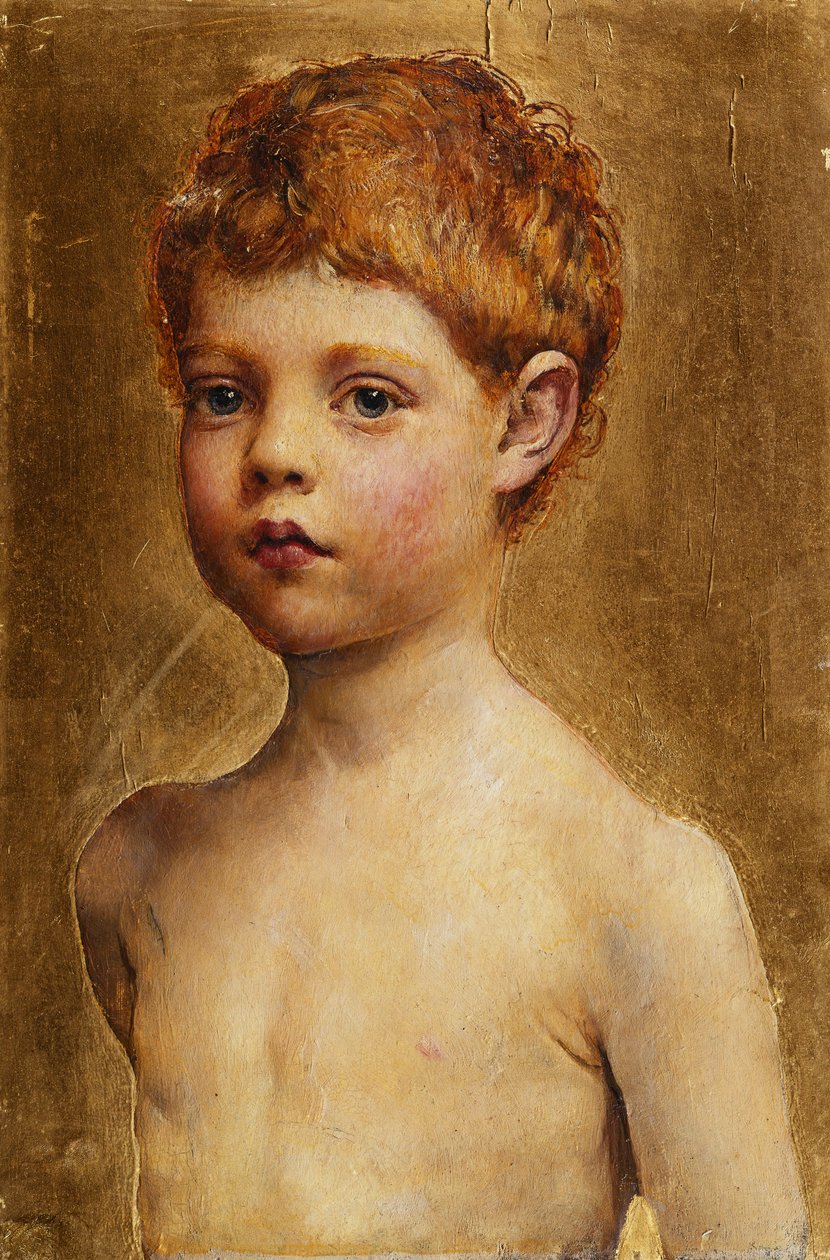 Retrato de un Niño de Annie Louisa Swynnerton
