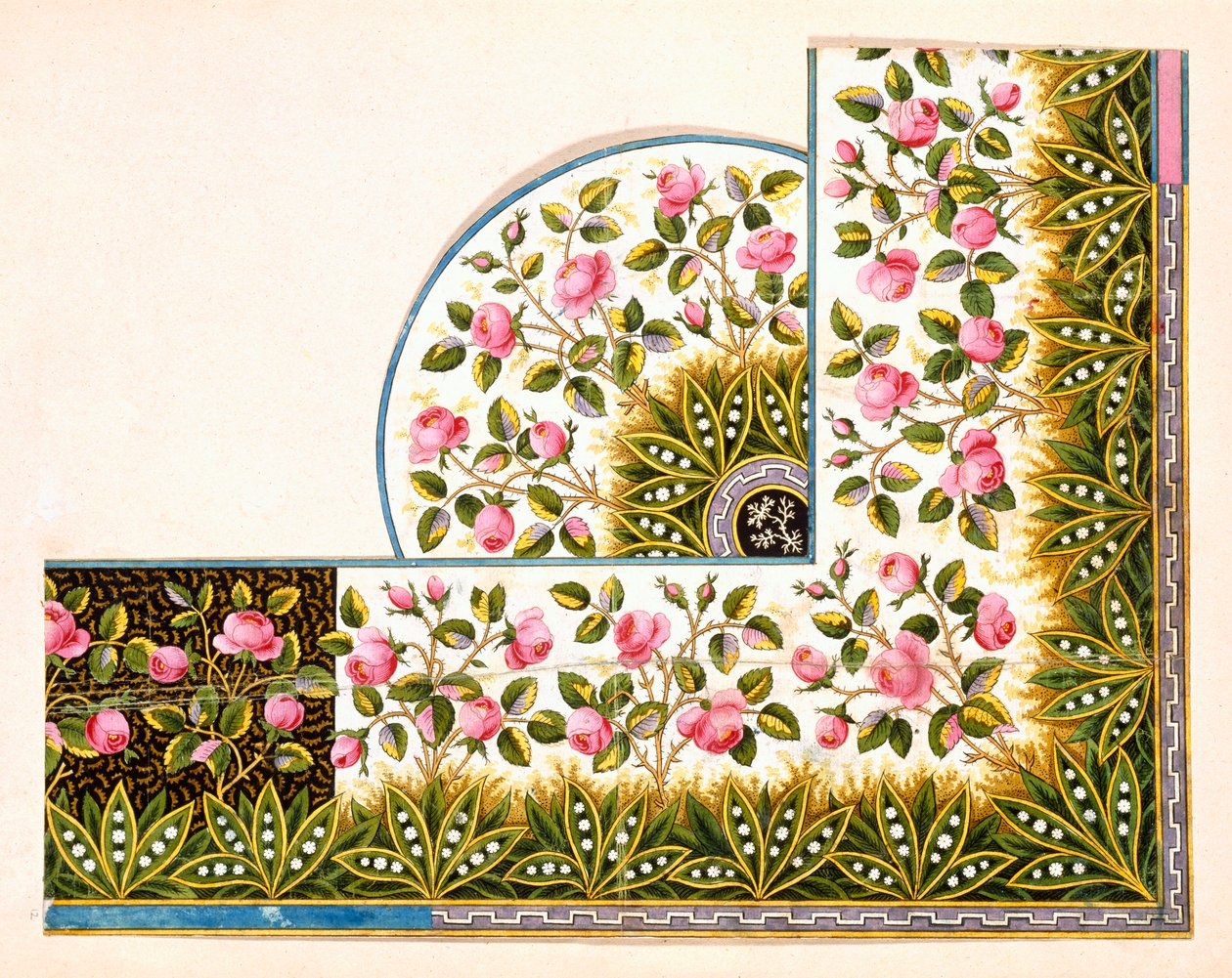 Diseños textiles, álbum francés de la primera mitad del siglo XIX de Unbekannt Unbekannt