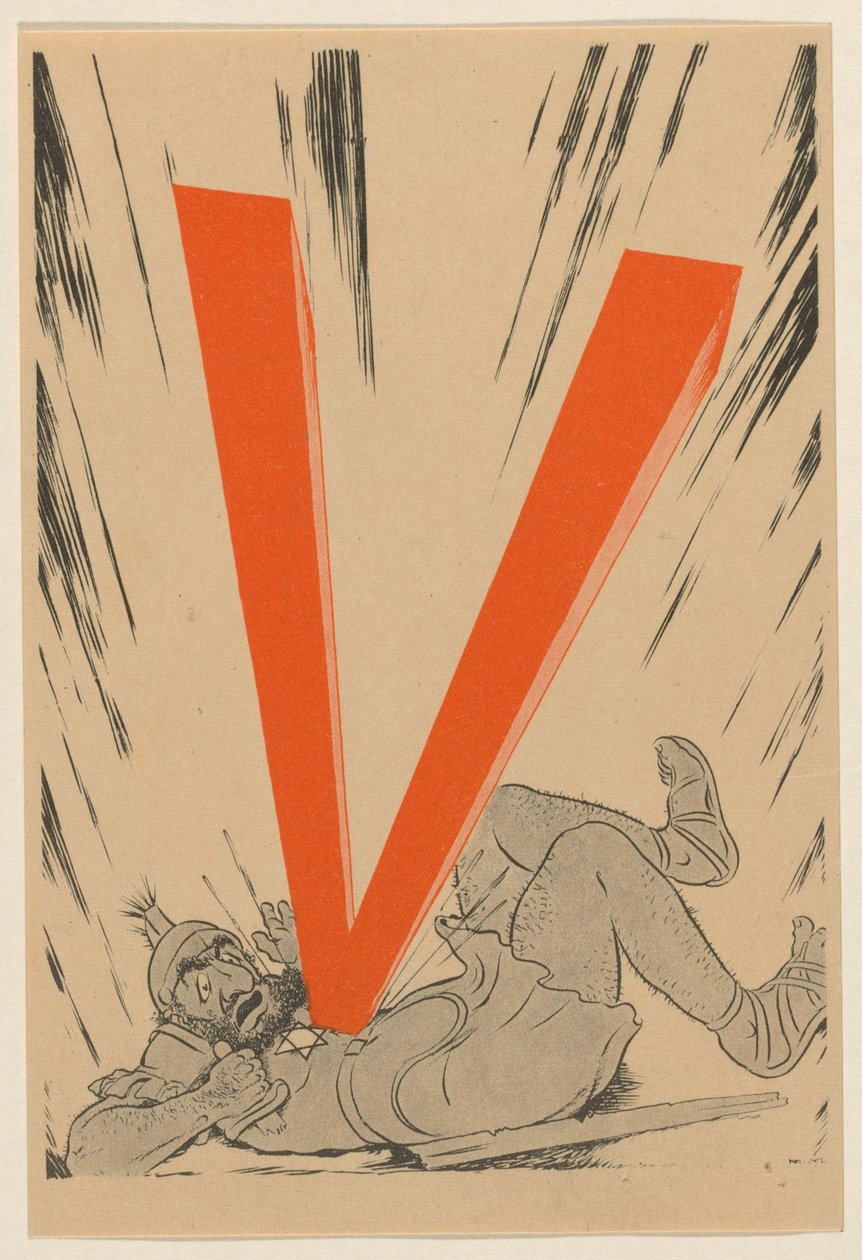 Caricatura antijudía, ca. 1943-1944 de Anonymous