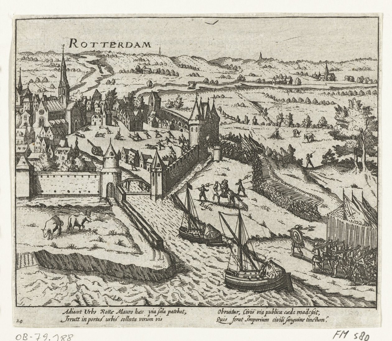 Bossu invade Róterdam, 1572 de Anonymous
