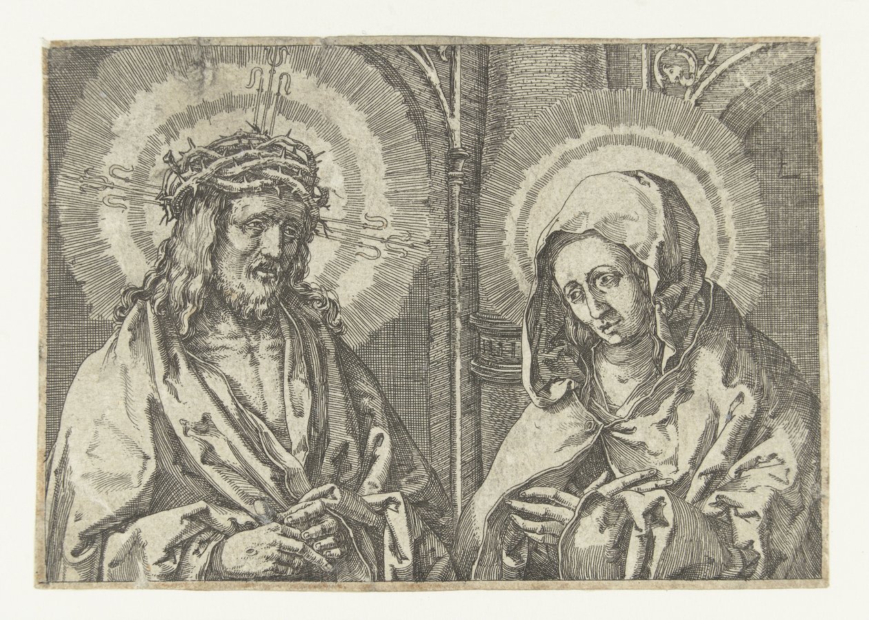 Cristo y María de Anonymous