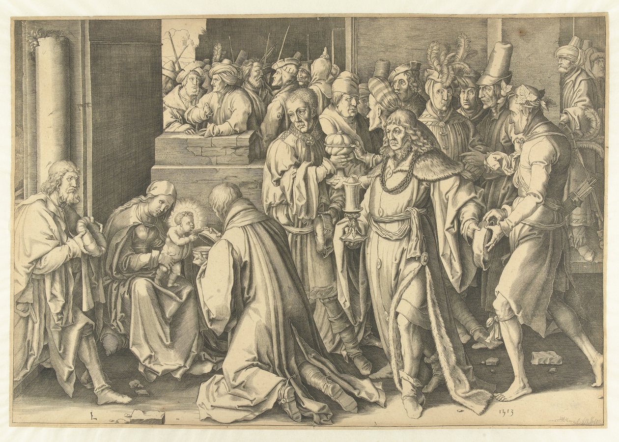 La adoración de los reyes de Anonymous