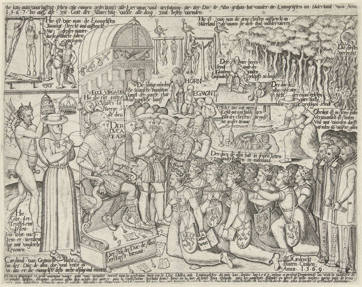 El trono del duque de Alba, 1569 de Anonymous