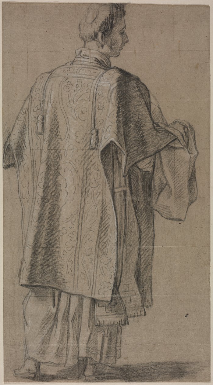 Ecclesiastic Seen from Behind de Anonymous