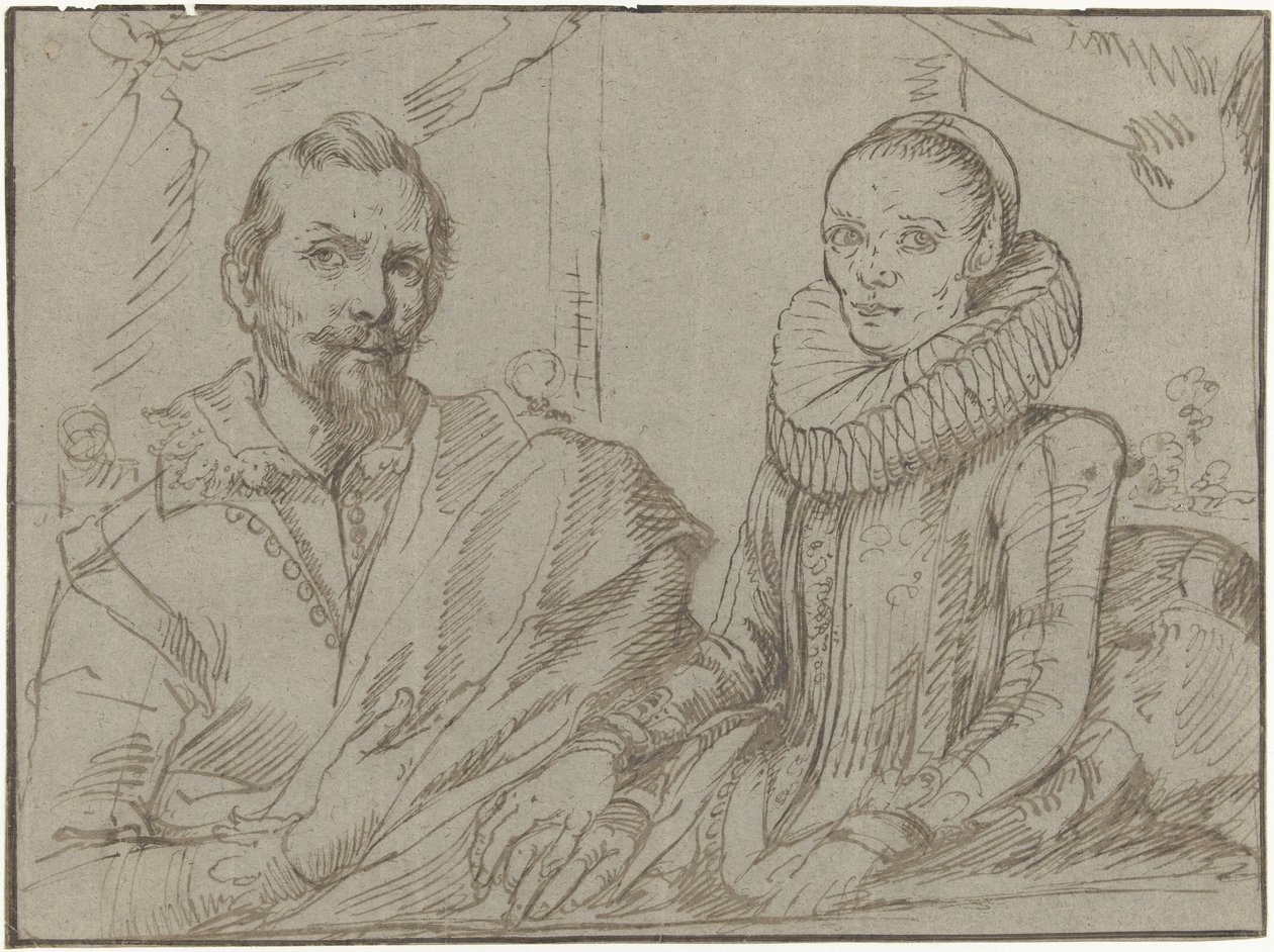 Frans Snijders y su esposa Margaretha de Vos de Anonymous