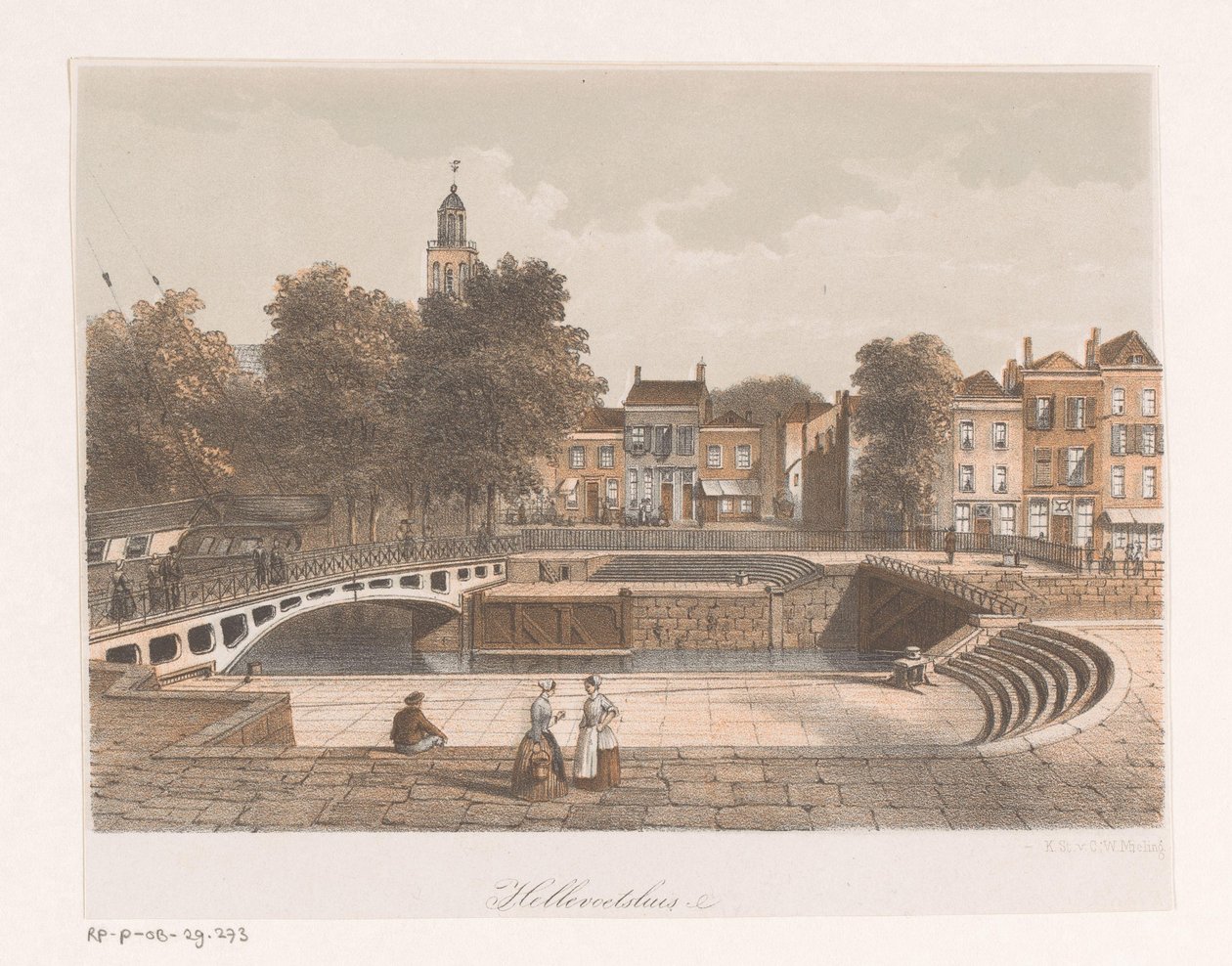 Vista de Hellevoetsluis de Anonymous