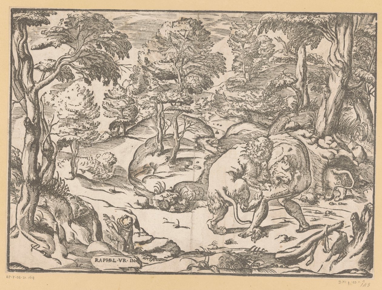 Hércules y el león de Nemea de Anonymous