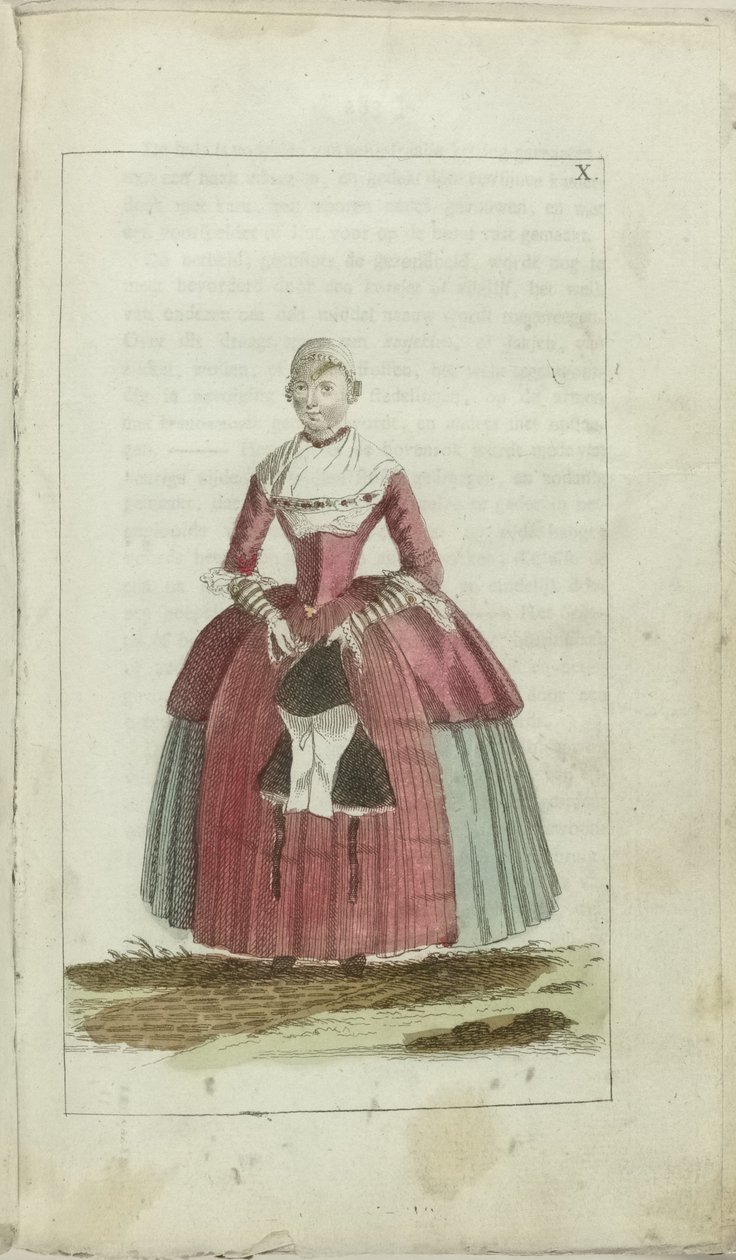 Gabinete de Moda y Gusto 1791, pl. X de Anonymous