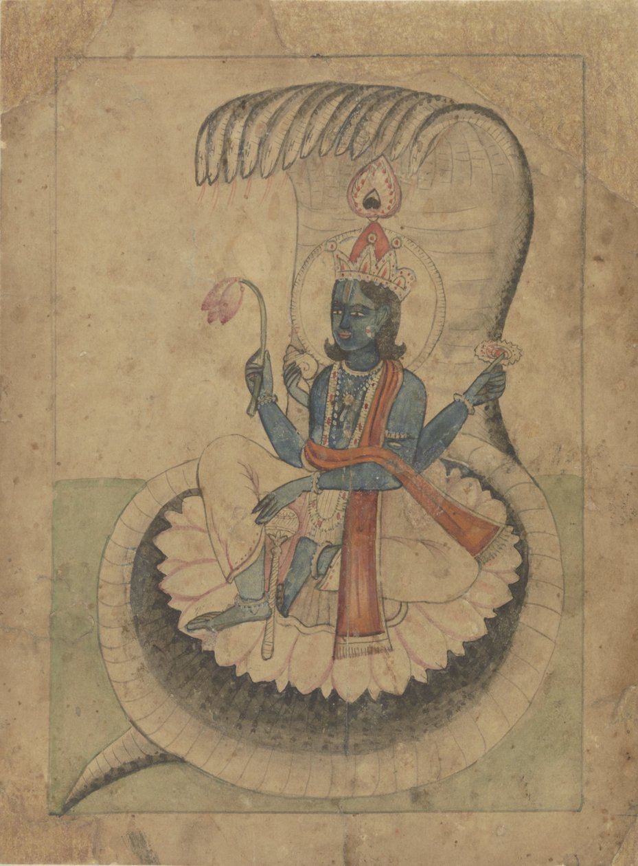 Krishna en su trono de Anonymous