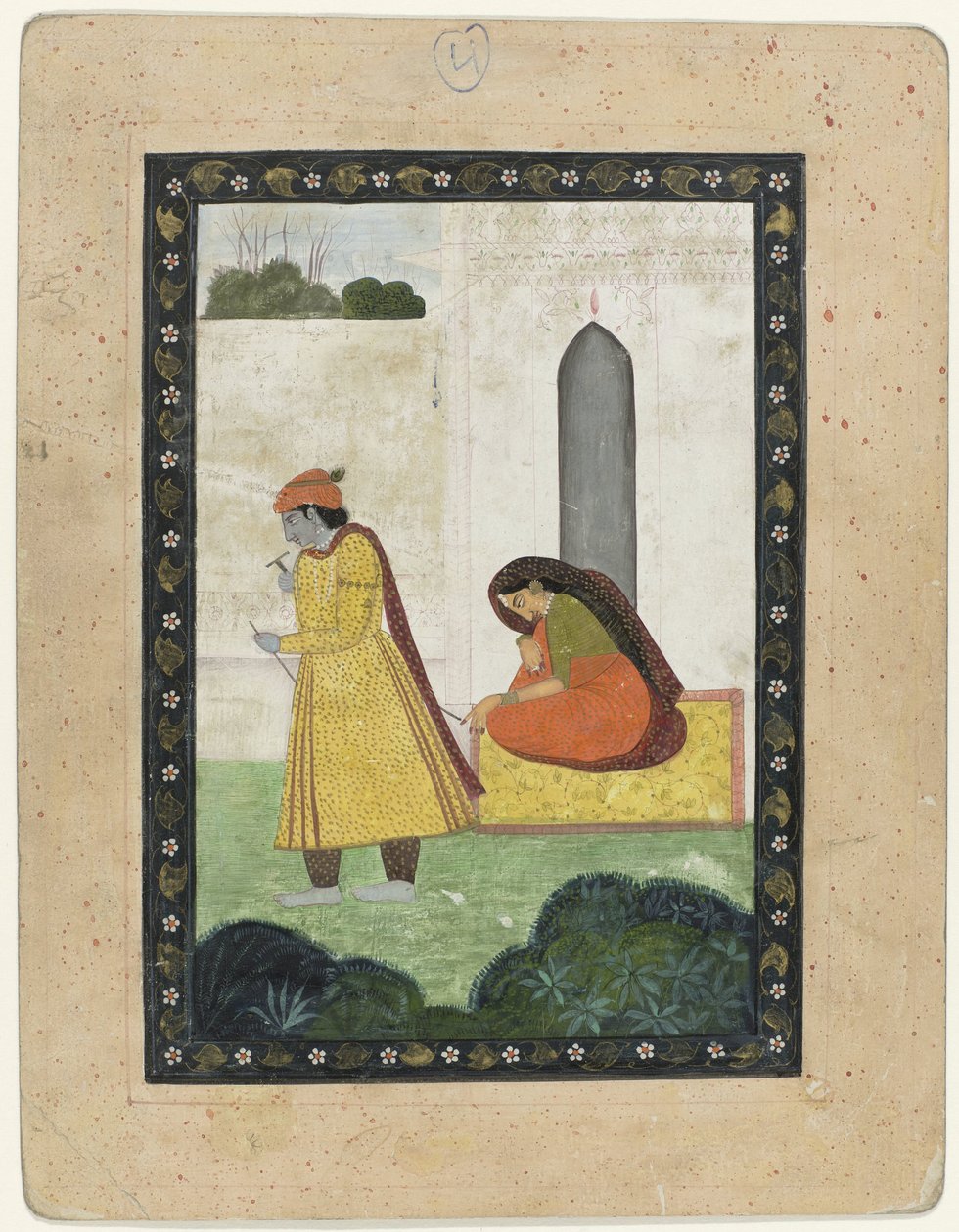 Krishna deja a Radha de Anonymous