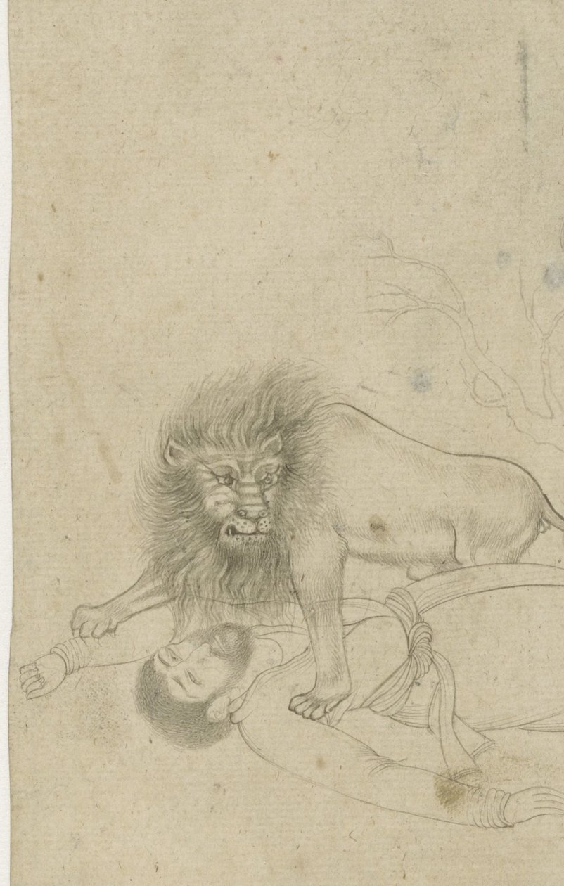 León asaltando a un hombre de Anonymous