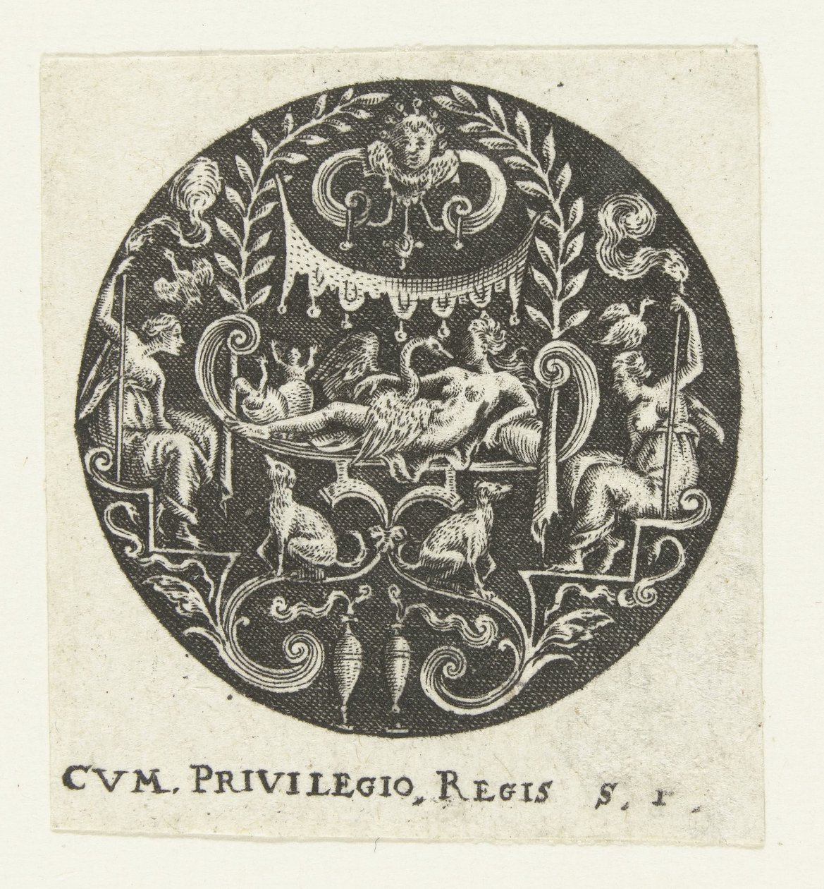 Medallón con Leda de Anonymous