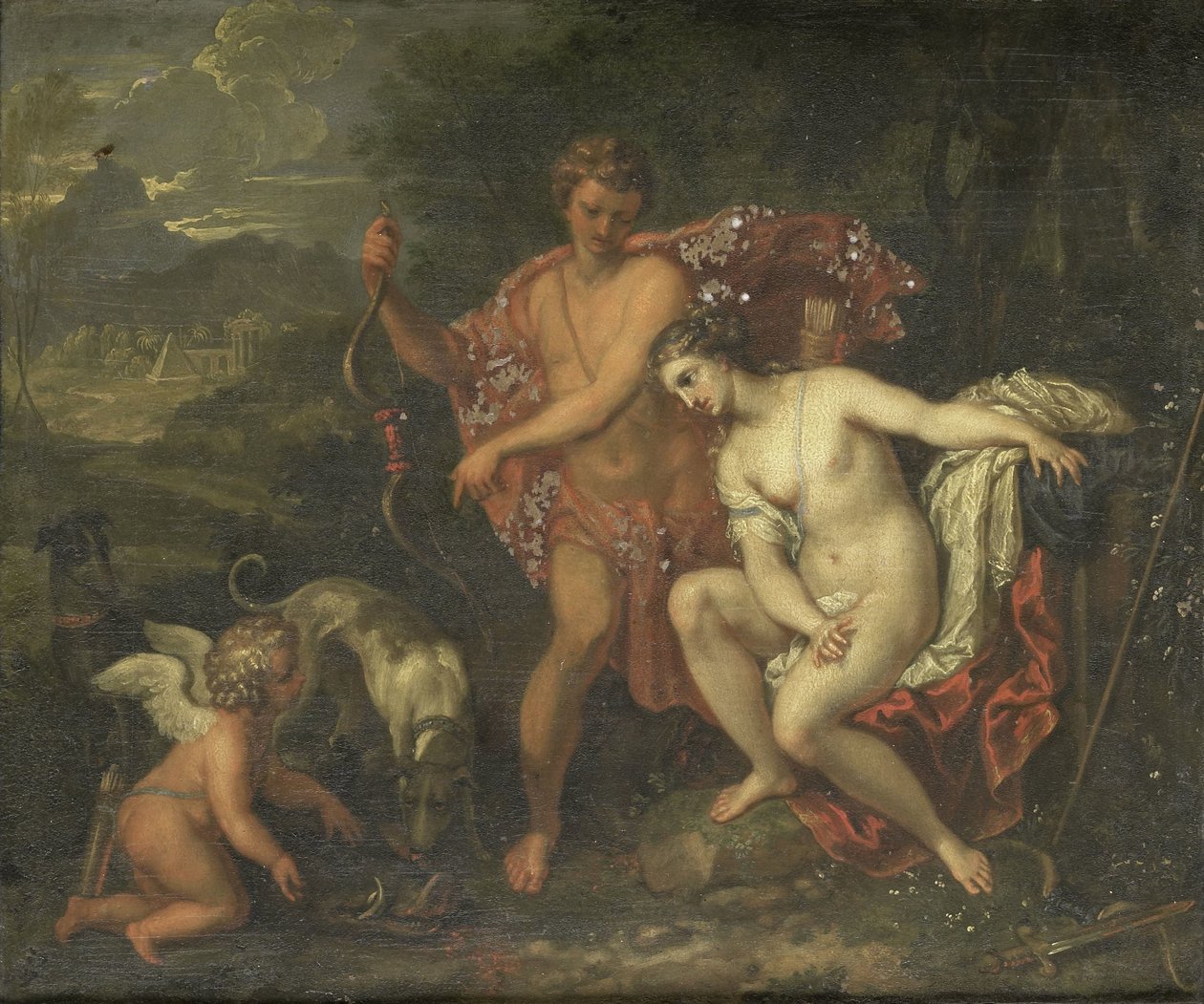 Meleagro y Atalanta de Anonymous