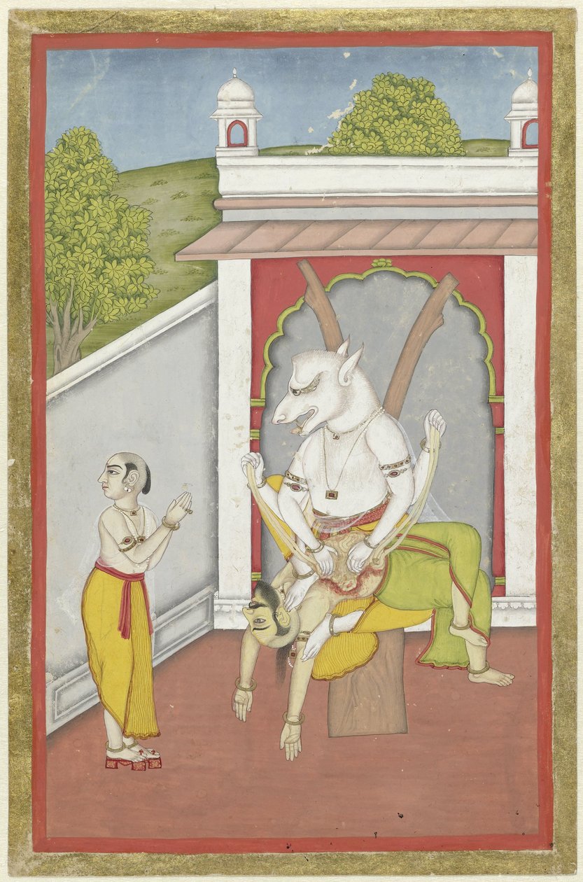 Narasimha (la encarnación hombre-león de Vishnu) de Anonymous