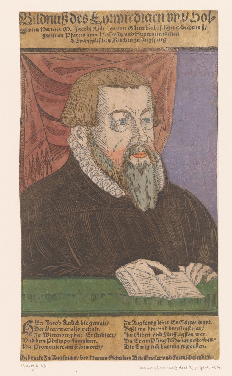 Retrato de Jacob Rülich de Anonymous