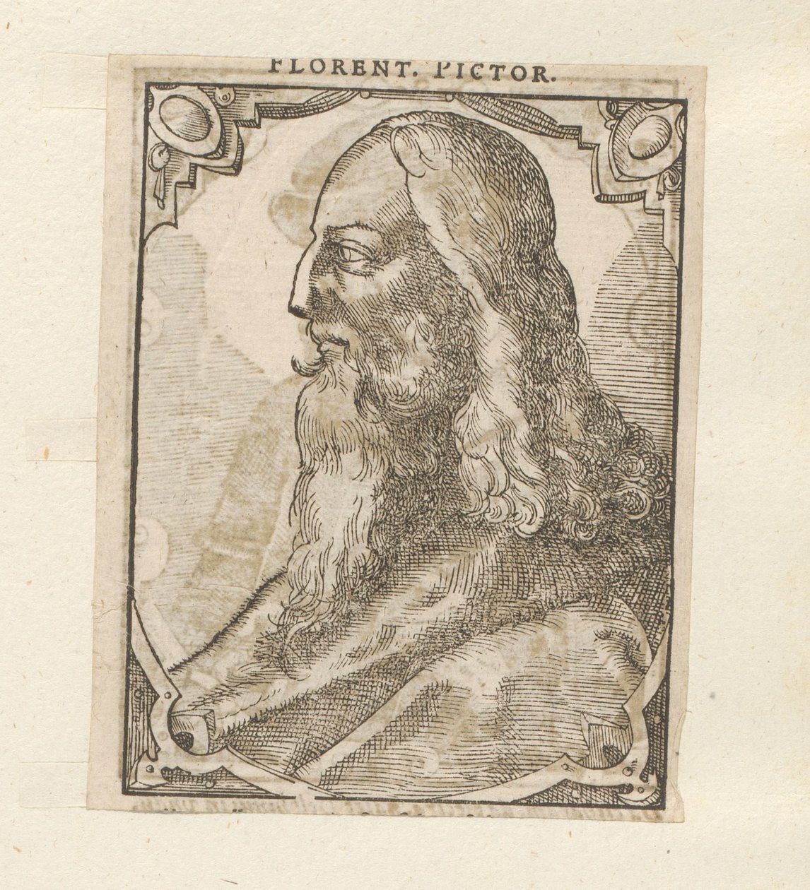 Portret van Leonardo da Vinci de Anonymous