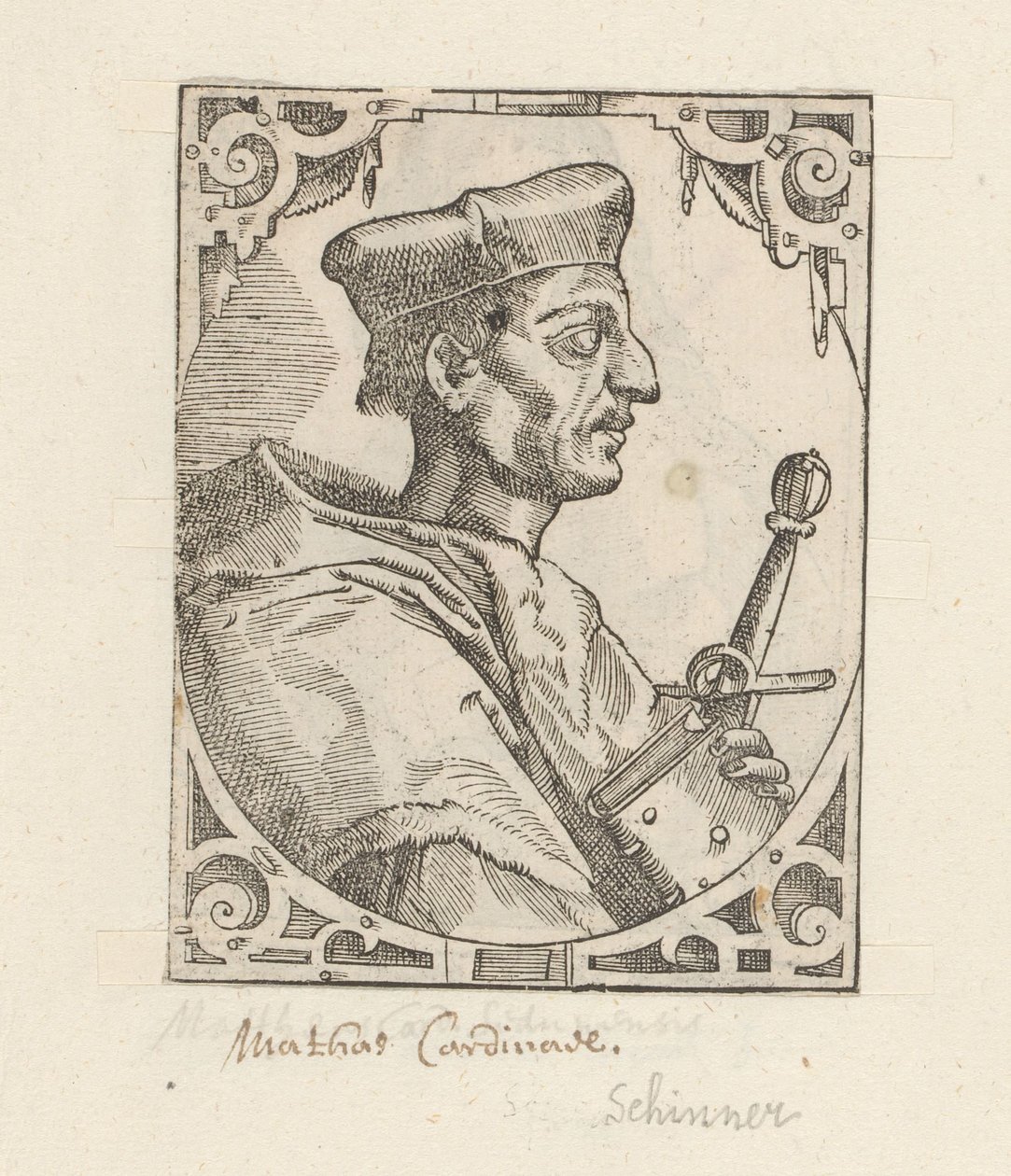 Retrato de Matthäus Schiner de Anonymous