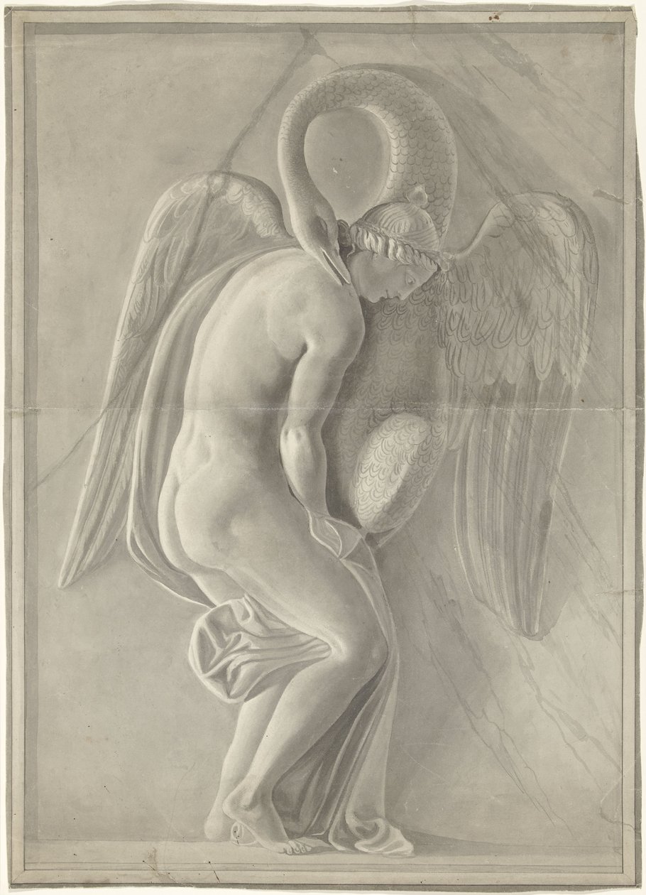 Relieve con Leda y el cisne de Anonymous