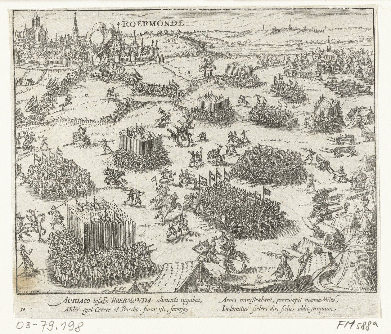 Roermond tomado por Guillermo de Orange, 1572 de Anonymous