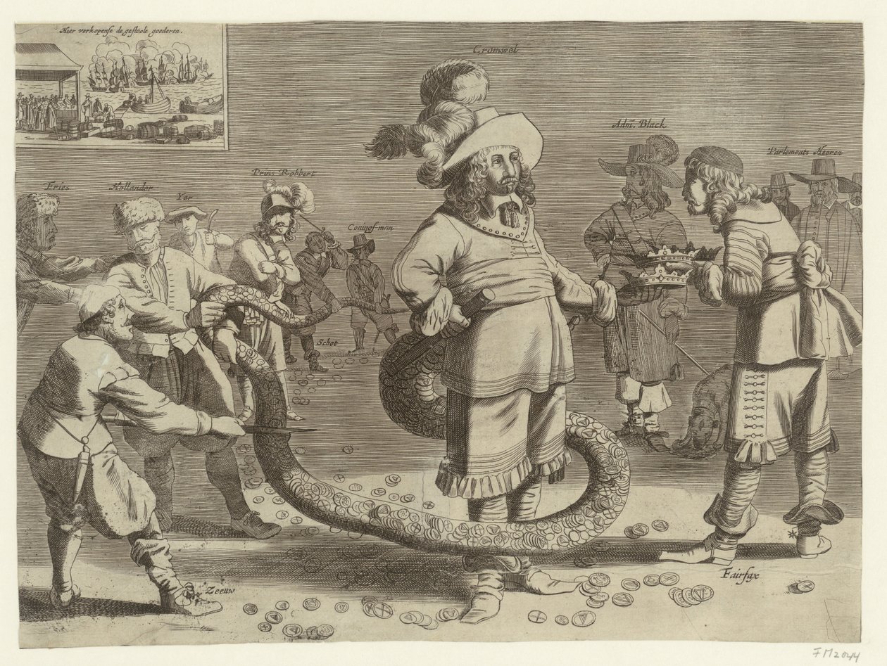Caricatura de Cromwell como el horrible Tailman, 1652 de Anonymous