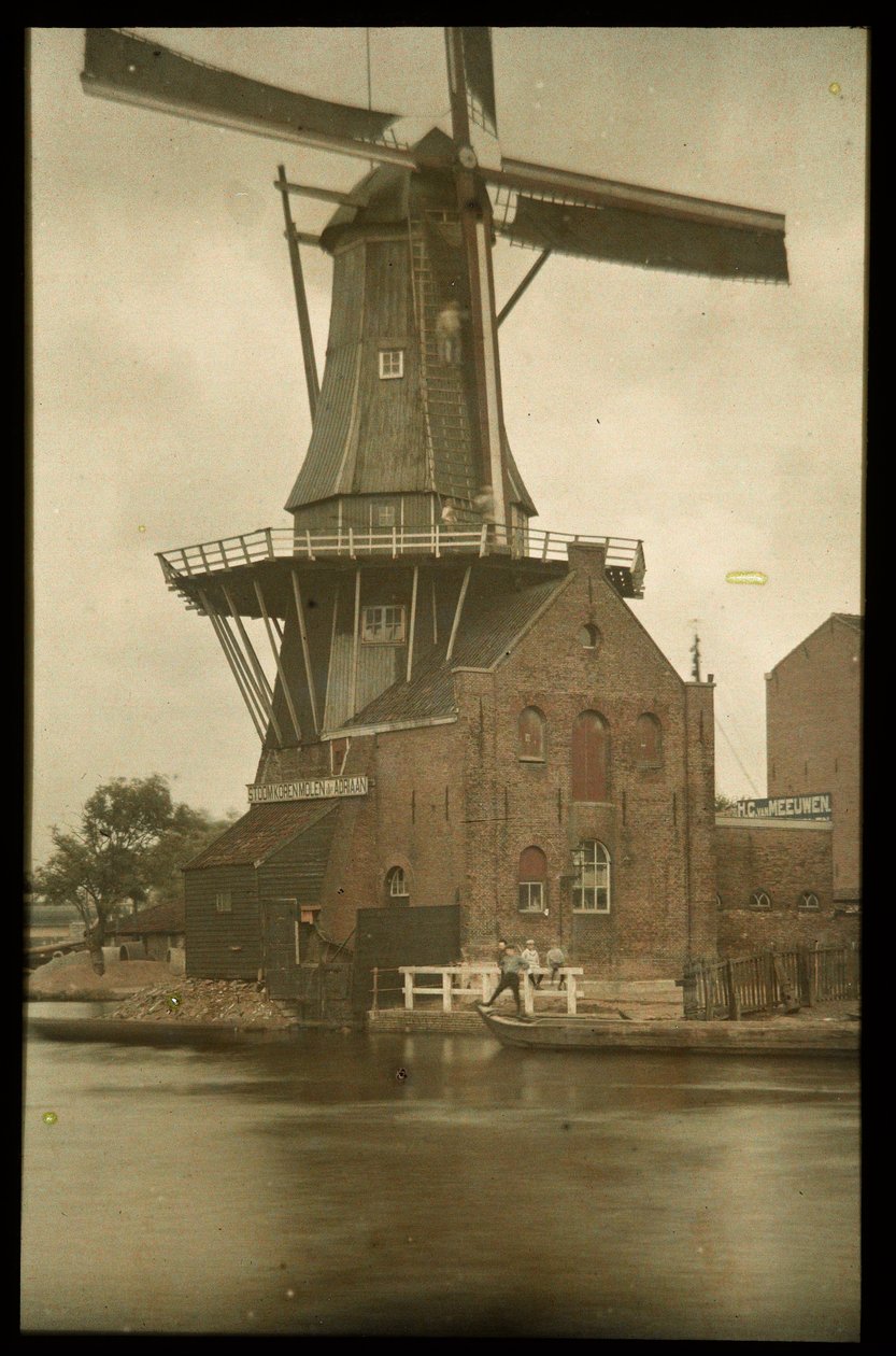 Molino de maíz a vapor De Adriaan en Spaarne, Haarlem de Anonymous