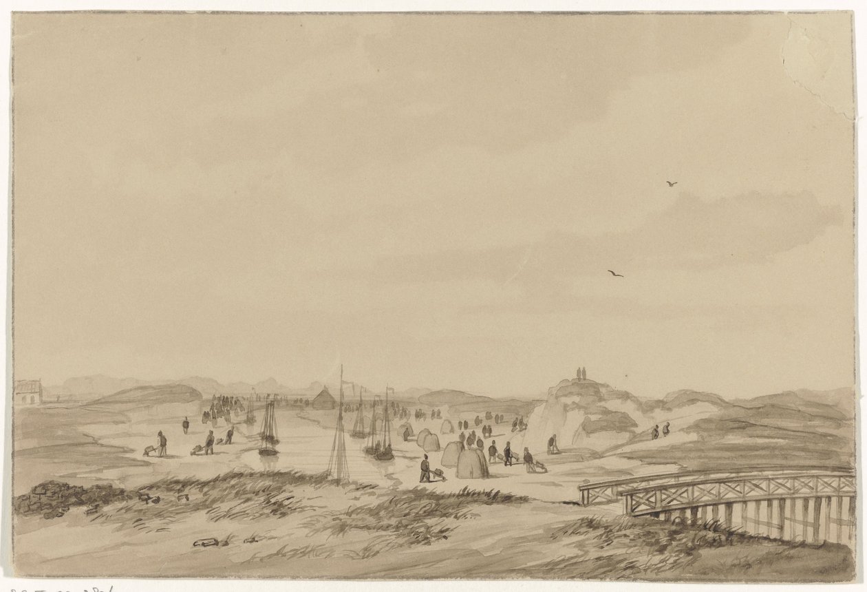 Excavación de arena en las dunas cerca de La Haya, 1846 de Anonymous
