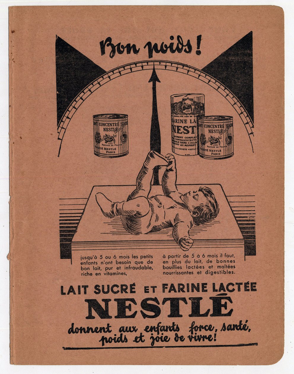 Publicidad de Nestlé para leche azucarada para niños de Anonymous Anonymous