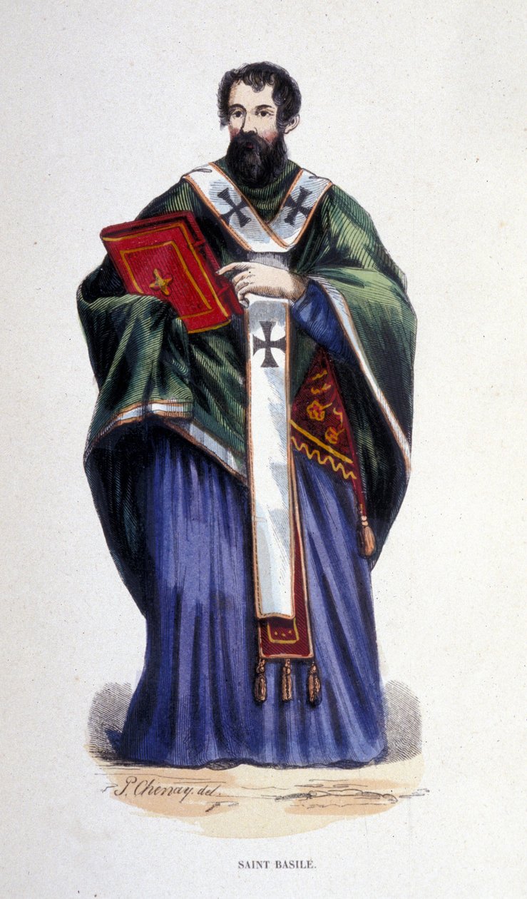 San Basilio. Grabado alrededor de 1830. Milán de Anonymous Anonymous