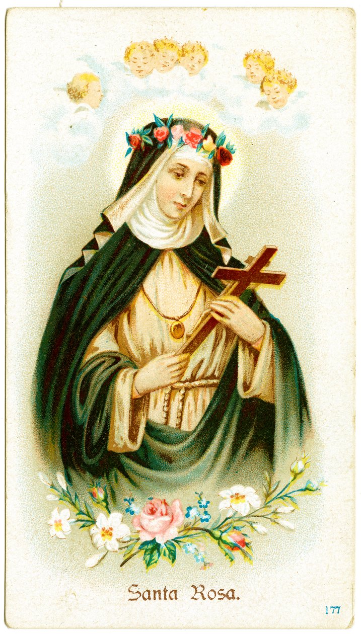 Santa Rosa de Lima (grabado) de Anonymous Anonymous