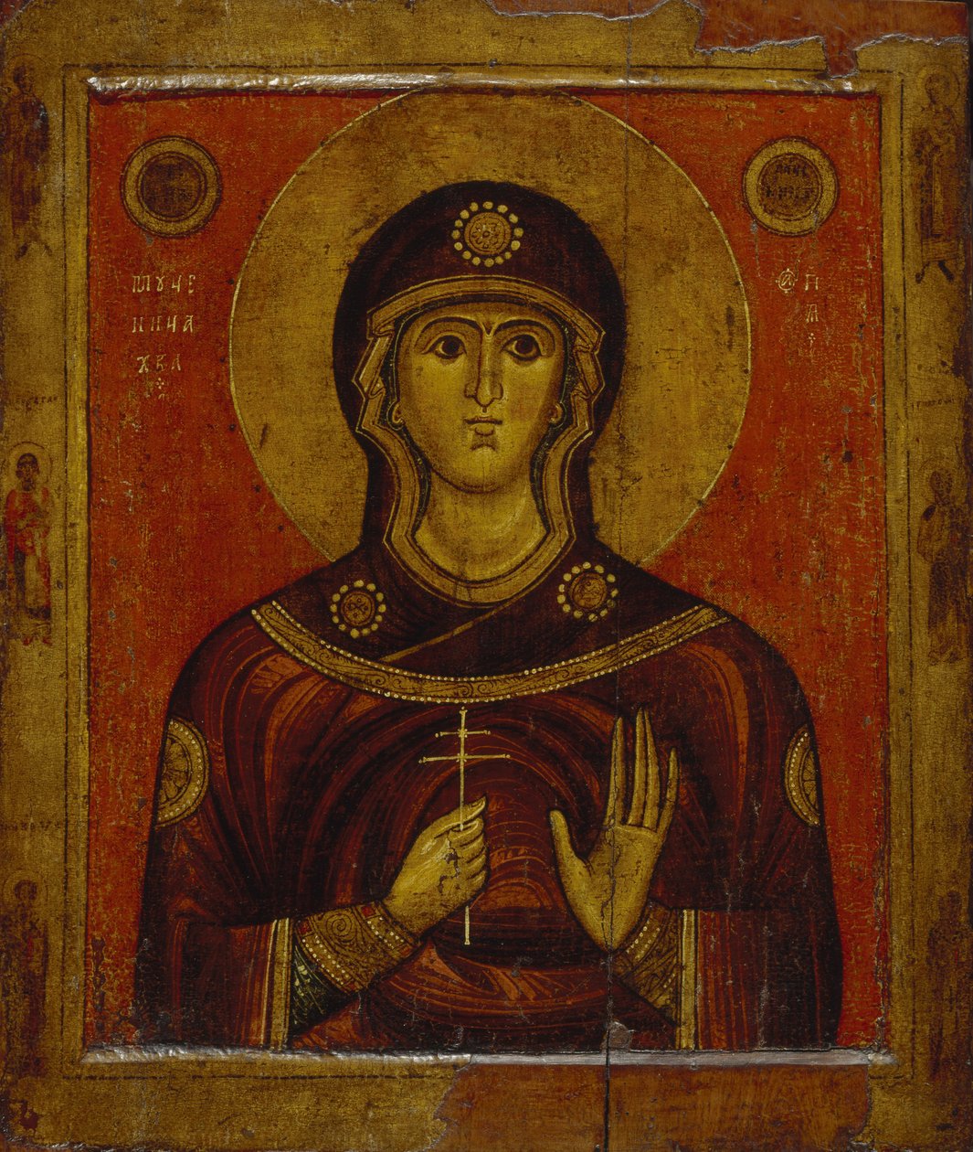 Santa Juliana, principios del siglo XIII de Anonymous Russian icon painter