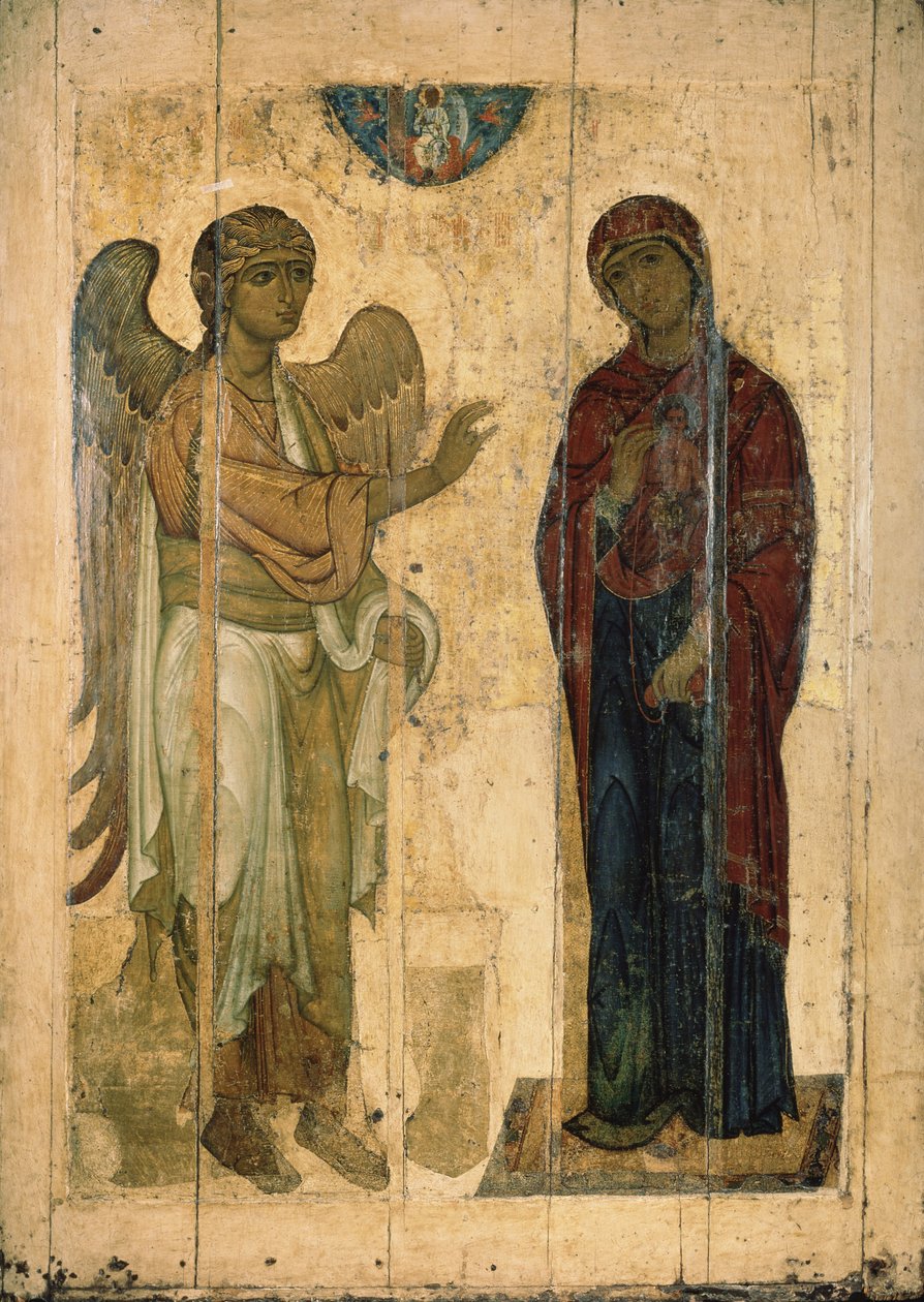 La Anunciación de Ustyug, 1130-1140 de Anonymous Russian icon painter
