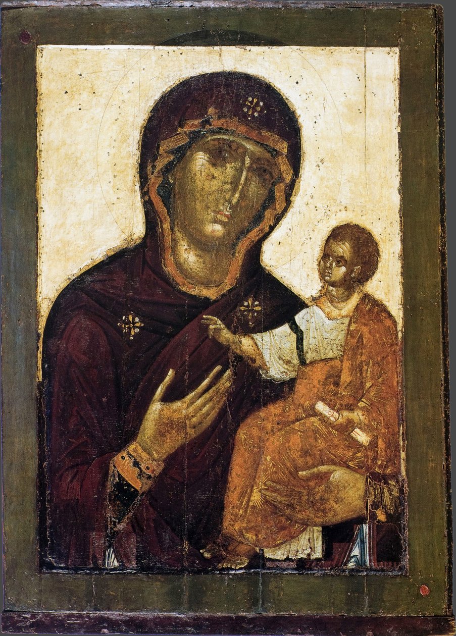 La Virgen Hodegetria, siglo XII de Anonymous Russian icon painter