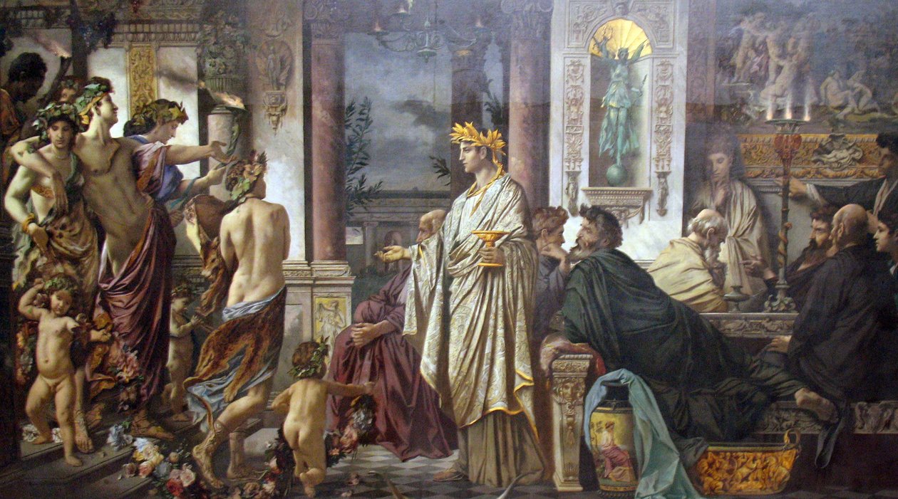 El Banquete (después de Platón) de Anselm Feuerbach