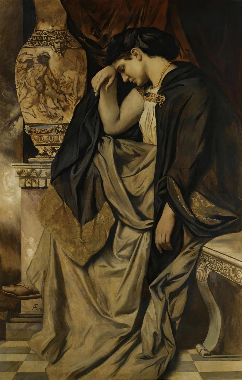 Alemán: Medea an der Urne de Anselm Feuerbach